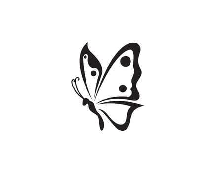 Butterfly conceptual simple, colorful icon. Logo. Vector illustration