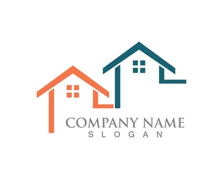 Simple House Home Real Estate Logo Icons vector