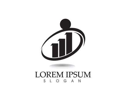 Business finance logo and symbols vector concept