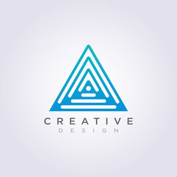 Abstract Triangle Vector Illustration Design Clipart Symbol Logo Template