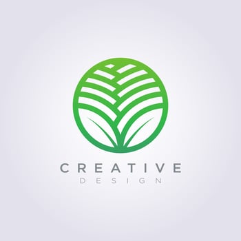 Leaf Circle Template Design Company Logo Vector Symbol Icon