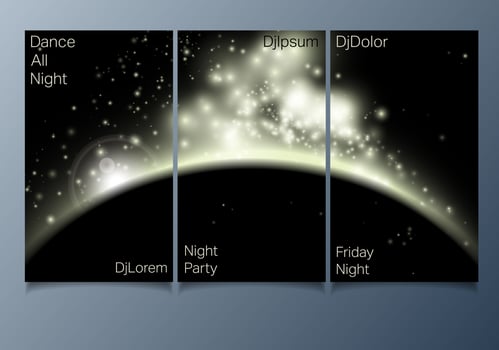 Club party flyer vector