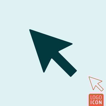 Cursor icon isolated vector