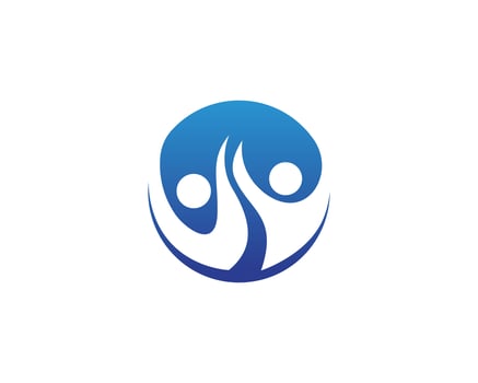 Health people care success logo and symbols  vector