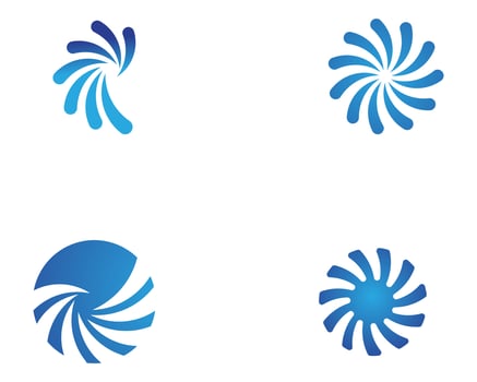 vortex circle logo and symbols template icons  vector