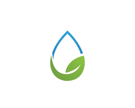 water drop Logo Template vector illustration design