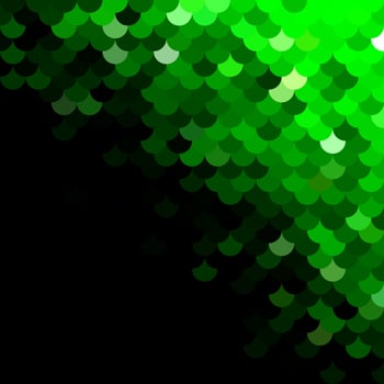 Green Roof tiles pattern, Creative Design Templates vector