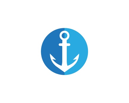 anchor logo and symbol template vector icons app