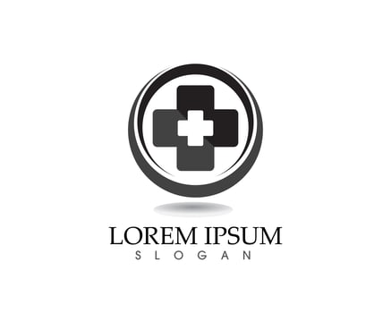 Hospital logo and symbols template icons app vector