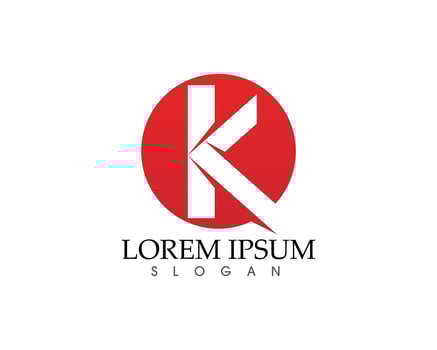 K Letter  Abstract Business Logo Symbol vector