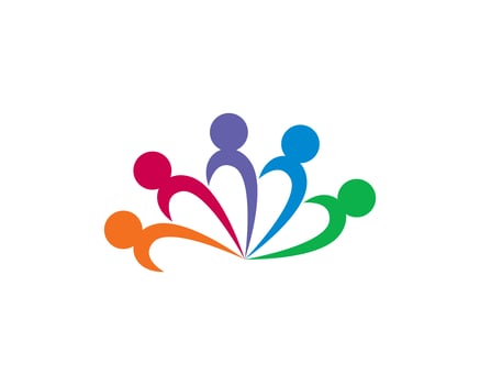 Community ONION people care logo and symbols template vector