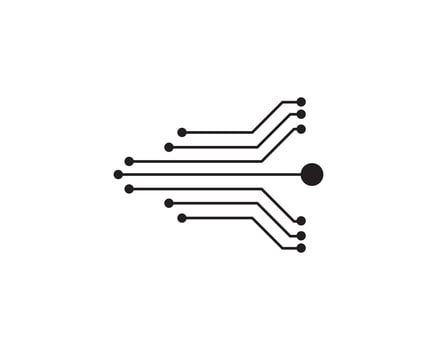 Circuit illustration design vector symbol logo technology