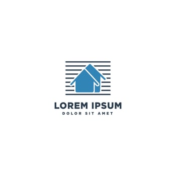 home repairing, real estate, building architect concept logo template vector