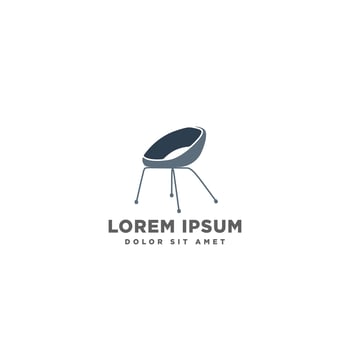 sofa chair logo furniture design vector illustration icon element
