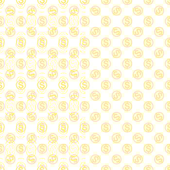 Seamless pattern with dollar sign. Repeating currency symbol background for textile design, wrapping paper, scrapbooking etc. vector