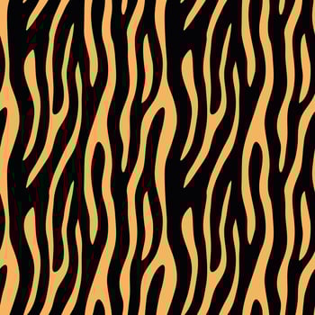 Abstract animal print. Seamless vector pattern with zebra, tiger stripes. Textile repeating animal fur background.