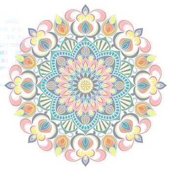 Vector Mandala ornament. Vintage decorative elements. Oriental  round pattern. Islam, Arabic, Indian, turkish, pakistan, chinese, ottoman motifs. Hand drawn floral background.