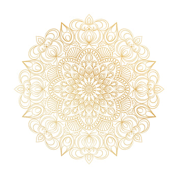 Vector Mandala ornament. Vintage decorative elements. Oriental  round pattern. Islam, Arabic, Indian, turkish, pakistan, chinese, ottoman motifs. Hand drawn floral background.