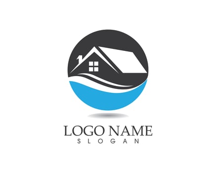 Real estate and building home logo vector