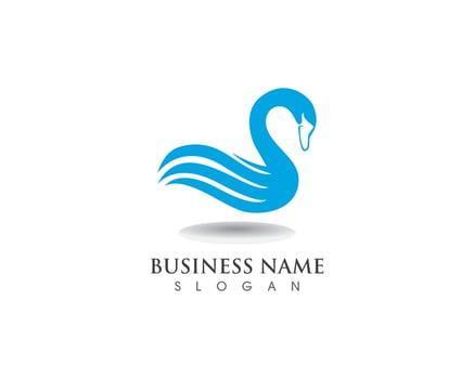 Swan logo Template vector