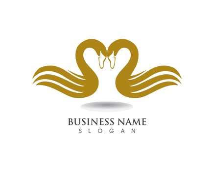 Swan logo Template vector