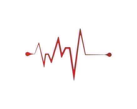 heart beat line vectors