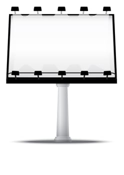 Blank street advertising billboard vector