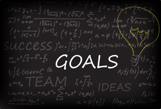 Goals On Chalk Board vector