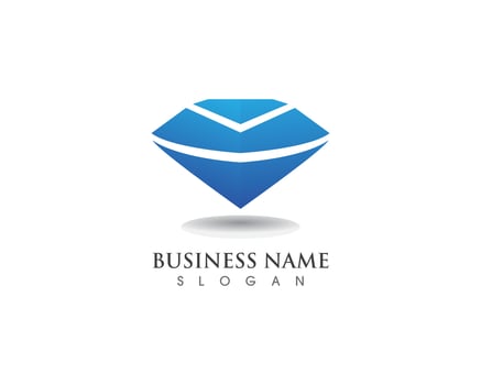 Diamond logo symbol vector template icon