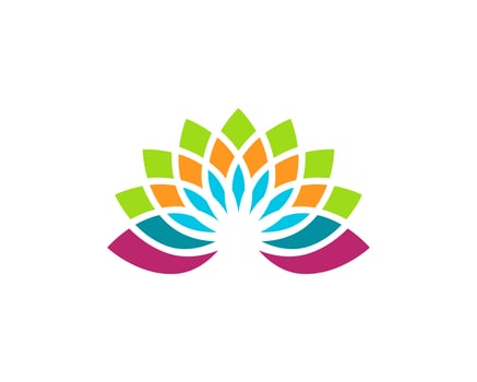Lotus flower logo and symbols vector template 