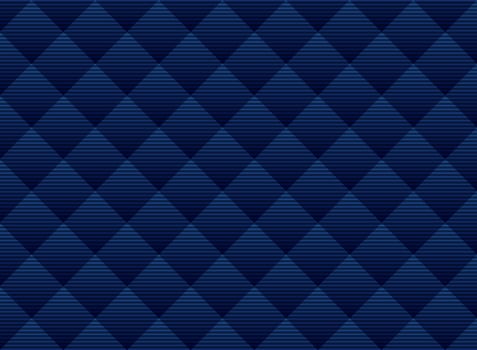 Abstract dark blue squares pattern background subtle lattice. Luxury style trellis. Repeat geometric grid. vector