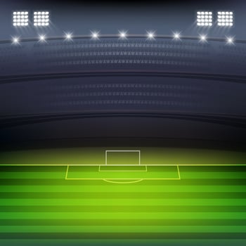 soccer stadium background vector