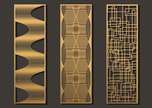 Laser cut template vector