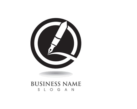 pen Logo template Vector illustration business 