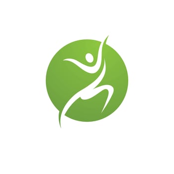 Human character logo sign vector