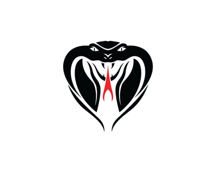viper snake logo design element. danger snake icon. viper symbol vector