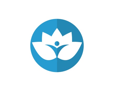 Lotus people logo and symbols vector