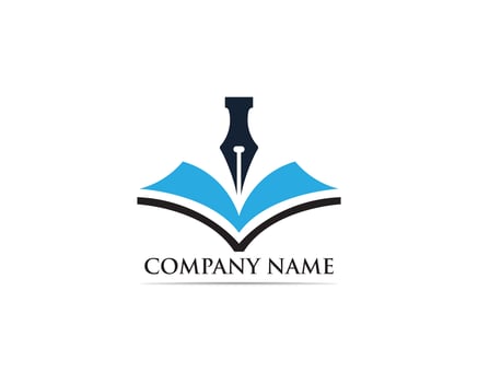Writer pen Logo template Vector