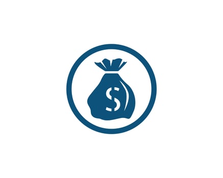 Money Bag icon Template vector illustration 