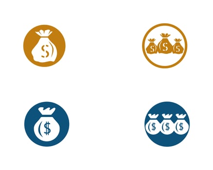 Money Bag icon Template vector illustration 