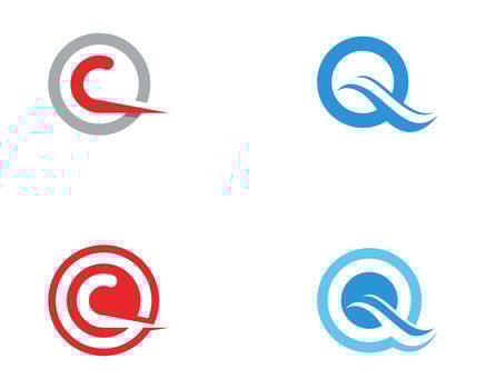 Q Letter Logo Template vector