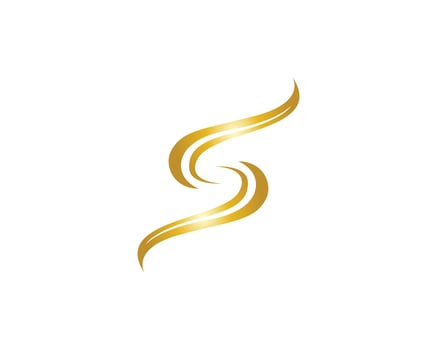 Hair wave logo vector ion template illustrations