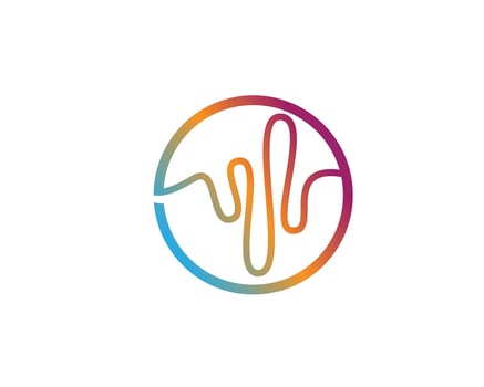sound wave ilustration logo vector icon
