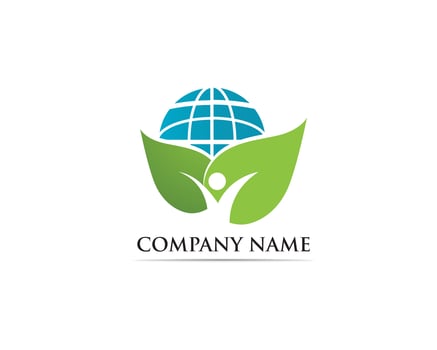Go green logo vector illustration