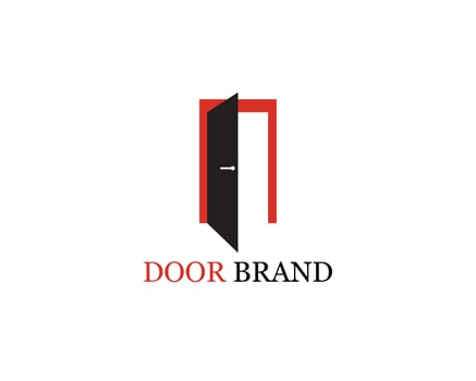 door logo vector template illustration