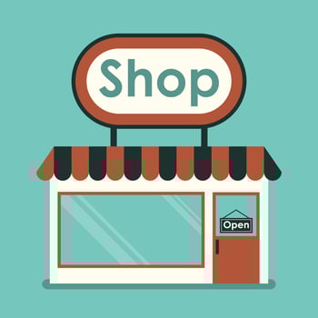 Shop Front. Store product vector