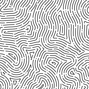 Fingerprint seamless background on square shape. vector
