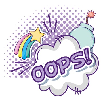 Pop art funny cartoons vector