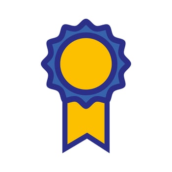 school medal symbol to intelligent student vector