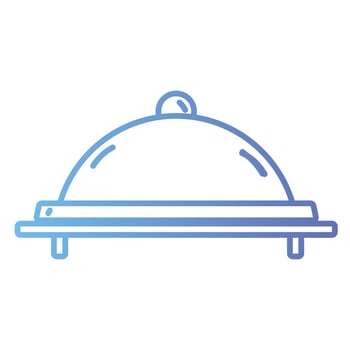 line catering service to food menu vector